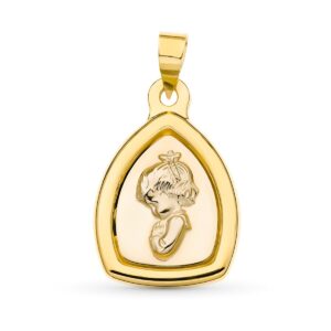 18K MEDALLA ORO BICOLOR VIRGEN NIÑA 24X16 MM 18K MEDALLA ORO BICOLOR VIRGEN NIÑA 24X16 MM
