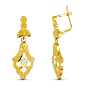 18K PENDIENTES ORO AMARILLO CUBANA 30X10 MM CATALAN