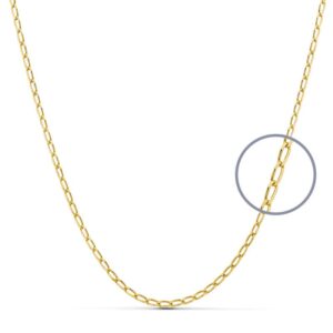 18K CADENA MACIZA BILBAO 40 CM 1.5 MM 18K CADENA MACIZA BILBAO 40 CM 1.5 MM