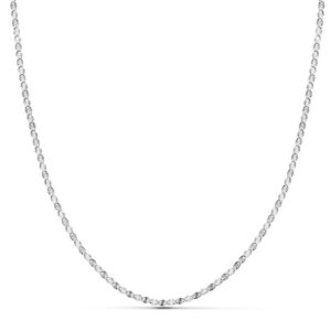 18K CADENA MACIZA DIAMANTADA 40CM 1.5 MM 18K CADENA MACIZA DIAMANTADA 40CM 1.5 MM