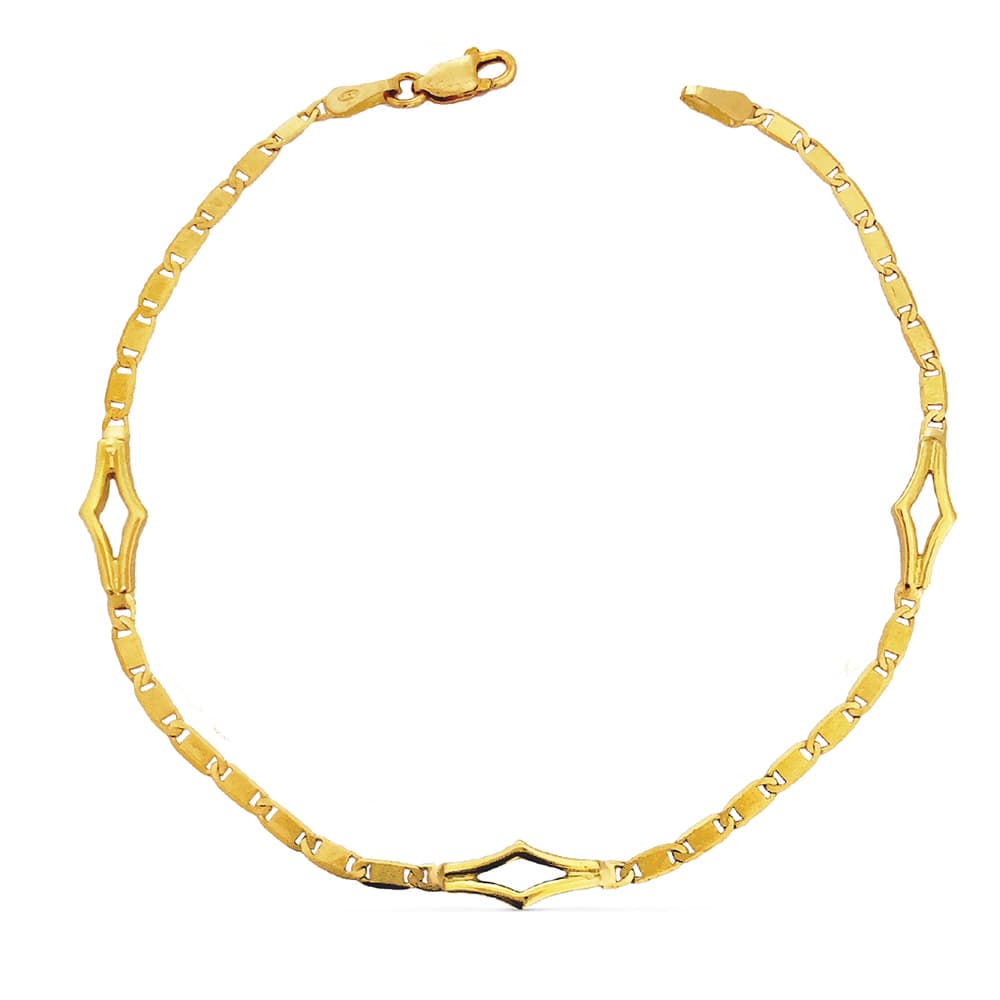 18K PULSERA FINA MOTIVO. 3.00 GR