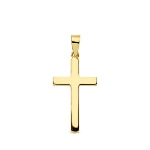 18K CRUZ LISA PALO RECTANGULAR. 23X12 MM 18K CRUZ LISA PALO RECTANGULAR. 23X12 MM