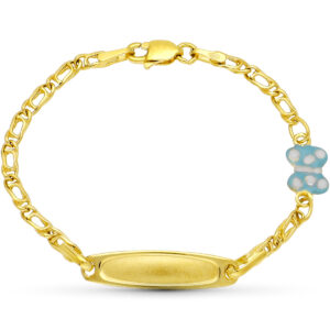 18K ESCLAVA ORO AMARILLO MARIPOSA 13 CM