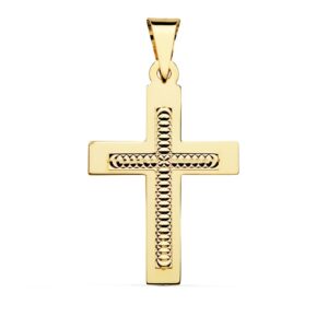 18K CRUZ TALLADA 34X22 MM 18K CRUZ TALLADA 34X22 MM