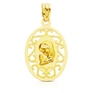 18K MEDALLA VIRGEN NIÑA 27X17 MM 18K MEDALLA VIRGEN NIÑA 27X17 MM