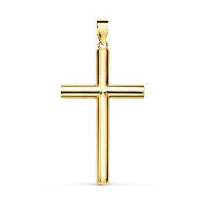 18K CRUZ ORO AMARILLO HUECA LISA 29X18 MM TUBO 3 MM 18K CRUZ ORO AMARILLO HUECA LISA 29X18 MM TUBO 3 MM