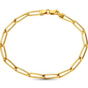 18K PULSERA ORO AMARILLO ESLABONES BILBAO HUECA 19.5 CM 18K PULSERA ORO AMARILLO ESLABONES BILBAO HUECA 19.5 CM