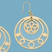 18K AROS PLANOS CALADOS 7.65 GR 18K AROS PLANOS CALADOS 7.65 GR