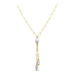 18K GARGANTILLA ORO BICOLOR ESLABONES