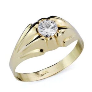 18K SOLITARIO CADETE ORO AMARILLO HUECO 18K SOLITARIO CADETE ORO AMARILLO HUECO