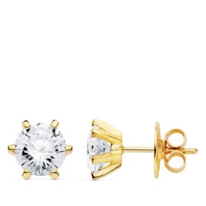 18K PENDIENTES 6 GARRAS CIRCONITA 8X8 MM 18K PENDIENTES 6 GARRAS CIRCONITA 8X8 MM