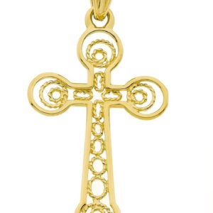 18K CRUZ ORO AMARILLO FILIGRANA 37X22 MM 18K CRUZ ORO AMARILLO FILIGRANA 37X22 MM