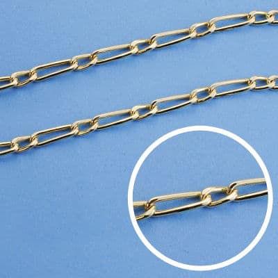 18K CADENA CARTIER HUECA 50 CM 3 MM 6.10 GR