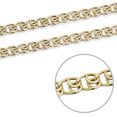 18K CADENA LOVE HUECA 60CM