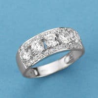 18K SORTIJA ORO BLANCO CIRCONITAS 18K SORTIJA ORO BLANCO CIRCONITAS