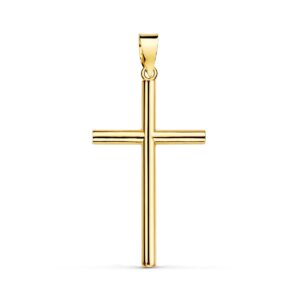 18K CRUZ ORO AMARILLO PALO LISO HUECO 26X15X2 MM 18K CRUZ ORO AMARILLO PALO LISO HUECO 26X15X2 MM