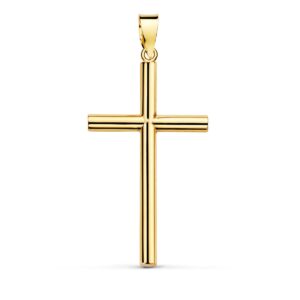 18K CRUZ ORO AMARILLO HUECA LISA 44X27 MM 18K CRUZ ORO AMARILLO HUECA LISA 44X27 MM