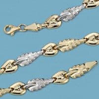18K PULSERA BICOLOR 6.50 GR