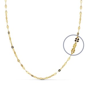 18K CADENA MACIZA DIAMANTADA 45 CMX1.5. 18K CADENA MACIZA DIAMANTADA 45 CMX1.5.