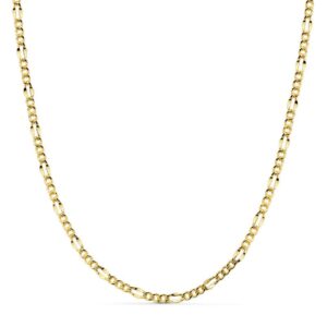 18K CADENA ORO AMARILLO 3X1 HUECA 45 CM 2 MM