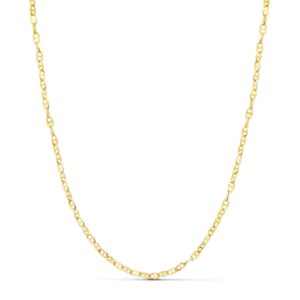 18K CADENA ORO AMARILLO ANCLA HUECA LARGO 45 CM ANCHO 2 MM