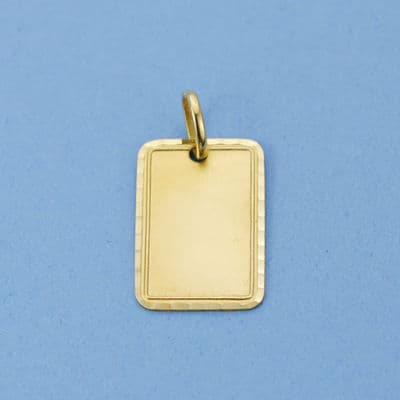 18K CHAPA TALLADA 16X11 MM