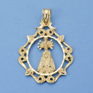18K MEDALLA VIRGEN DE LA ASUNCION 36X26 MM
