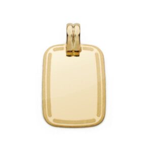 18K CHAPA MARCO 24X17 MM